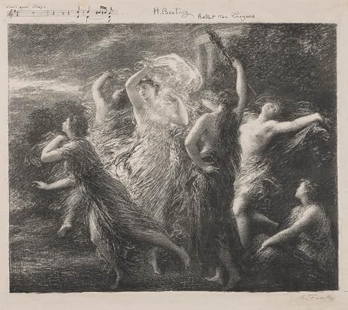 Tableau impressions d'art mural ballet du troyons de Fantin Latour déco chambre 60x90cm