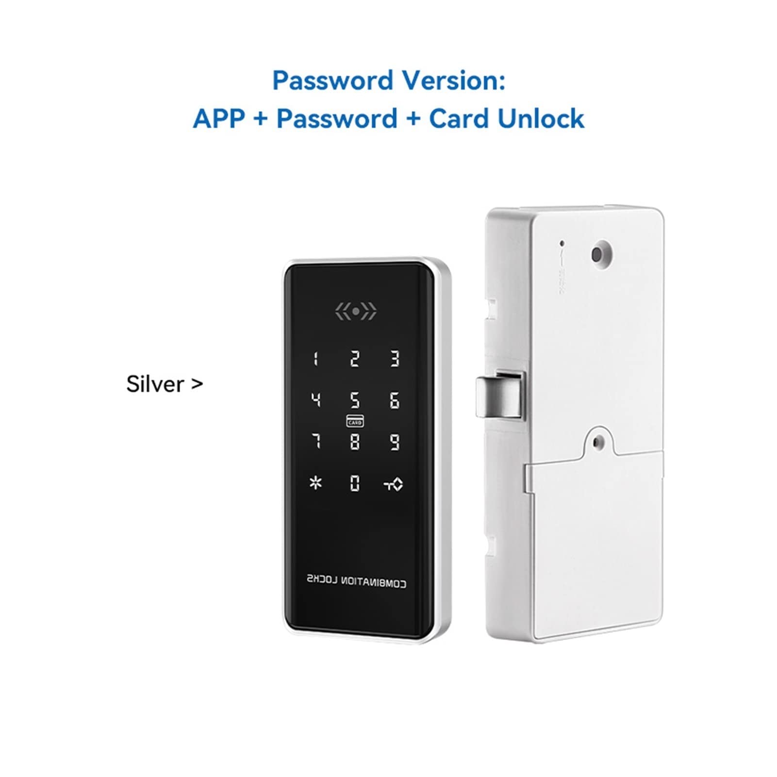 VChics Serrure de porte intelligente, APP Télécommande Capteur magnétique électronique Smart RFID Cabinet Tiroir Serrure(EM179-S)