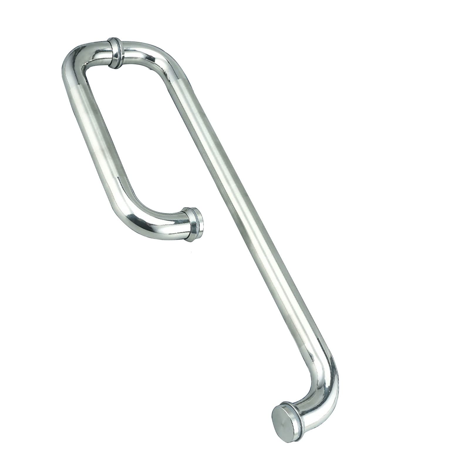 Poignée de porte de douche en acier inoxydable design luxe pour entrée