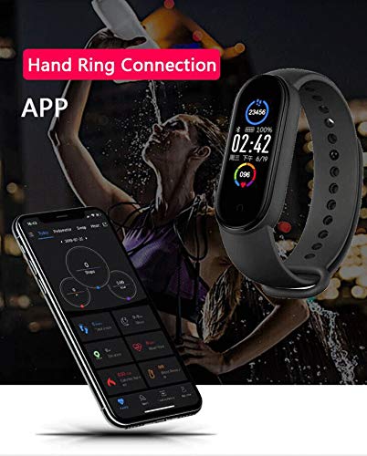 MEISI Pulseira Inteligente M5 Com Monitor de Frequência Cardíaca Rastreador de Fitness Monitor de So