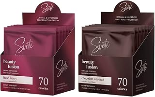 Hydrolyzed Multi Collagen Packets + Horsetail, Biotin, VIT C, Hyaluronic Acid, CoQ10, Zinc | Chocolate & Berry Drink Bundl...