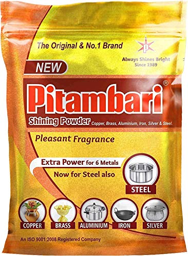 Polvo brillante Pitambari para metales 200 gramos