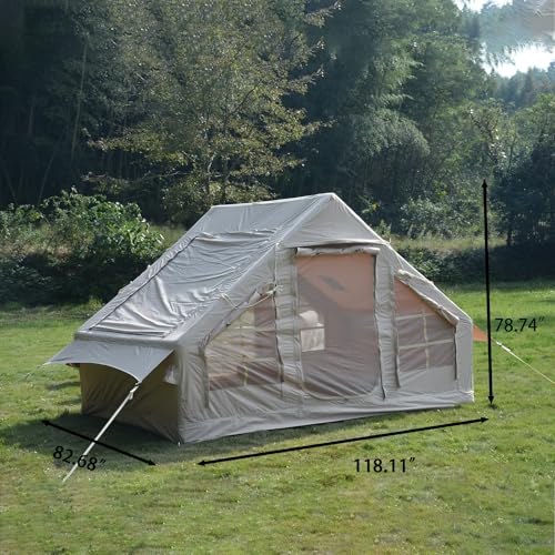 Carpa inflable para camping 4-6 personas fácil armado 4 estaciones miniatura 2