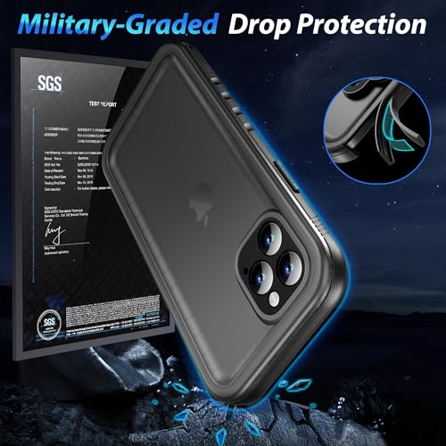 SPORTLINK for iPhone 12 Pro Max Waterproof Case, Black - image 3
