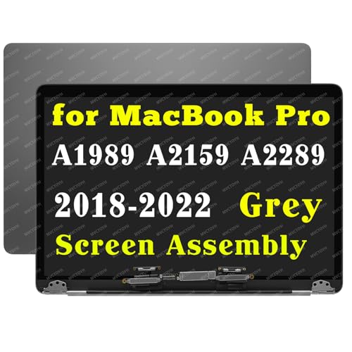 Image of A1989 A2159 A2289 Screen Replacement for MacBook Pro Retina | LCD Screen Display Assembly 2018 2019 2020 Year EMC 3358 EMC 3214 EMC 3301 EMC 3456 (Space Gray)