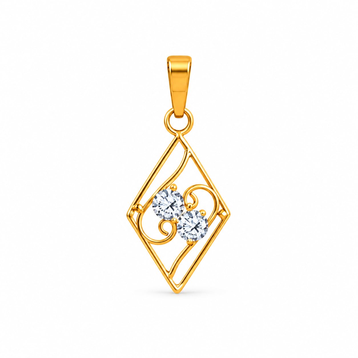 p.c. chandra jewellers P.C Chandra Jewellers 14Kt(585) Yellow Gold Online Exclusive Pendant - 0.39 Grams-picture-12