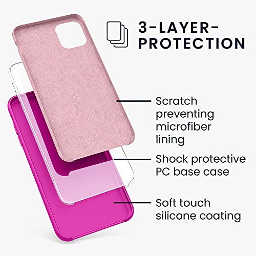 Kwmobile Tpu Silicone Case Compatible With Apple Iphone 11 - Case Slim Phone Cover With Soft Finish - Magenta #TOP1