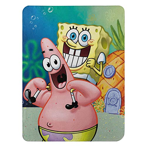 The Northwest Company Nickelodeon's Spongebob Squarepants, Helping Out Fleece Throw Blanket, 45 x 60, Multi Color The Northwest Company Nickelodeon's Spongebob Squarepants, Helping Out Fleece Throw Blanket, 45" x 60", Multi Color