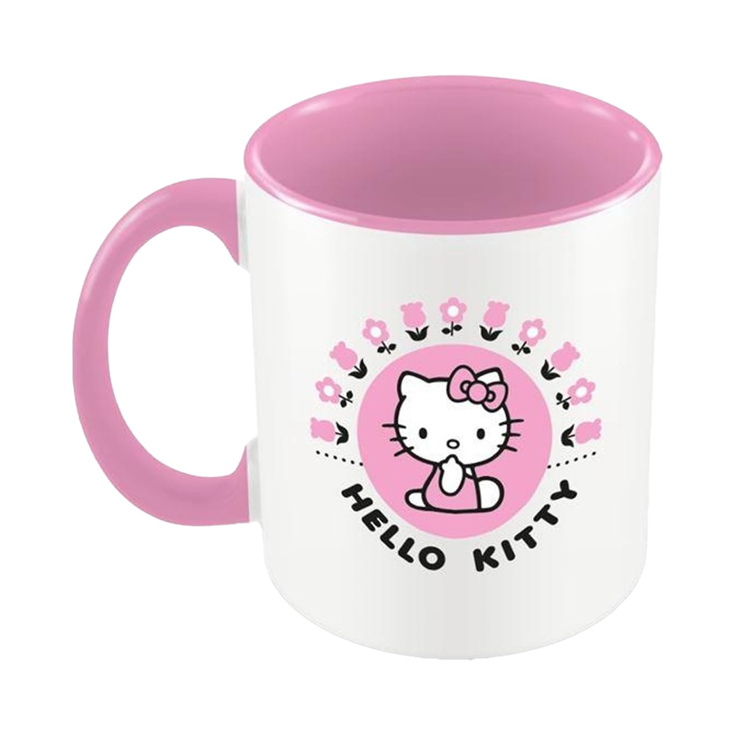 Pyramid International Hello Kitty (Core Pink) Inner Colour Mug - 10Oz / 315Ml Ceramic Mug - One Size