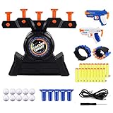 🎯[Divertido juego de rompecabezas] Use la bola objetivo para cargar la base de los 5 módulos, luego use la batería para alimentarlos, mírelos flotando en el aire, use ondas de choque de juguete y elimine los objetivos flotantes, lo que puede ayudar a los niños cuando juegan a disparar juegos Mejoran el rendimiento cerebral, la memoria, la confianza en sí mismos, la paciencia, socializan y promueven la creatividad, desarrollan la inteligencia mientras se entretienen