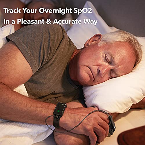 Emay Sleepo2 Wrist Oxygen Monitor With Silicone Probe | Wrist Pulse Oximeter For Overnight & Continuous Spo2 Tracking | Gives Summary Report & Raw Data #TOP1