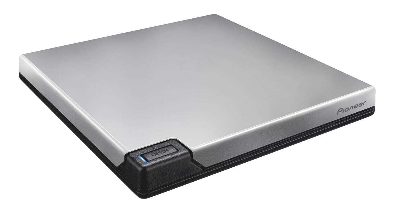 Pioneer BDR-XD07TS 6X schlanker tragbarer USB 3.0 BD / DVD / CD-Brenner - Silber