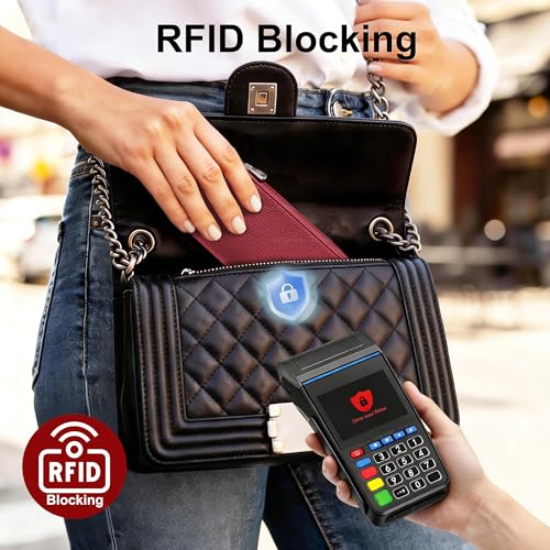Image of Tipmile Slim Wallet for Women, RFID Blocking Credit Card Holder