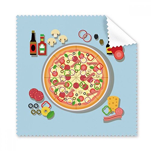 Chiffon de nettoyage pour verres et écran téléphone motif pizza