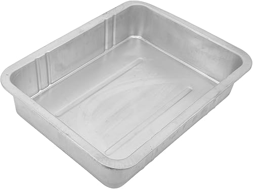 Miniatura 8 de Aqxreight Libre de fugas portátil universal construcción de metal automotriz cambio de aceite contenedor de drenaje de aceite Pan