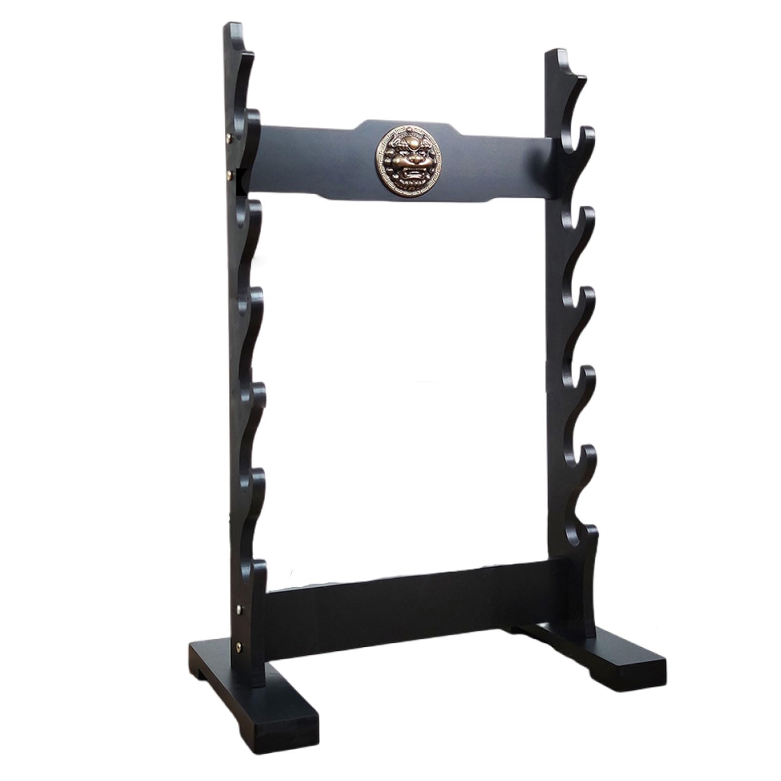 Serenitison Kylin Sword Stand,Katana Holder Display Hanger,Floor Standing Multi Layer Sword Rack,Musical Instrument Flute Stand,Weapon Display Stand,for Katana Wakizashi And Standard Swords,Stable