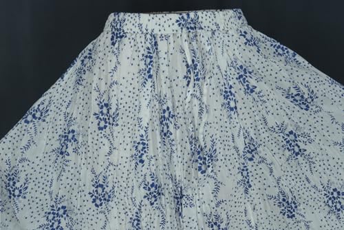 Image of Premium Long Skirt | Stylish Long Crushed Cotton & Unique Prints | Floor Length Skirt for Women | Elastic Waist Premium Maxi Skirt - Comfortable Casual Wear