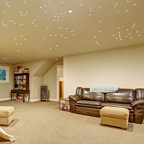 (79" X 52") Glowing Vinyl Ceiling Decal Star Map/Glow In The Dark Constellations Sticker/Luminescent Milky Way Stars Room Mural #TOP2