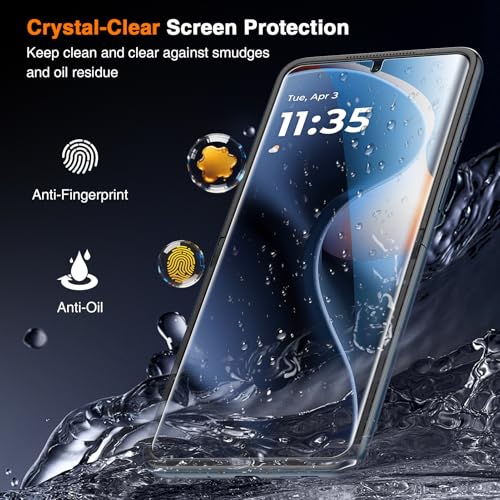 Image of LK for Motorola Razr 2026 Screen Protector /Motorola Razr 2025 /2024 Screen Protector, Premium Soft TPU Film (Not Glass)-2 Inner Screen Protector + 2 Front Screen Protector, Touch Sensitive, HD Clear