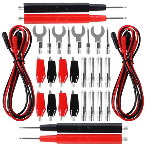 Image of 2set 16-in-1 Multimeter Probe Test Leads Kit with Electronical Alligator Clips Probes, Banana Plug, Test Probes, Power Testing Needle for Circuit Connection, Multimeter Automotive Electrical Testing