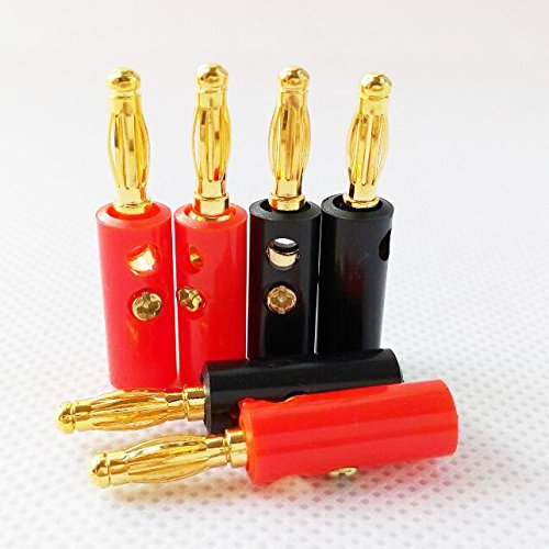 Highrock 20 Banana Speaker Wire Cable Screw Plugs Connectors 4Mm #TOP1