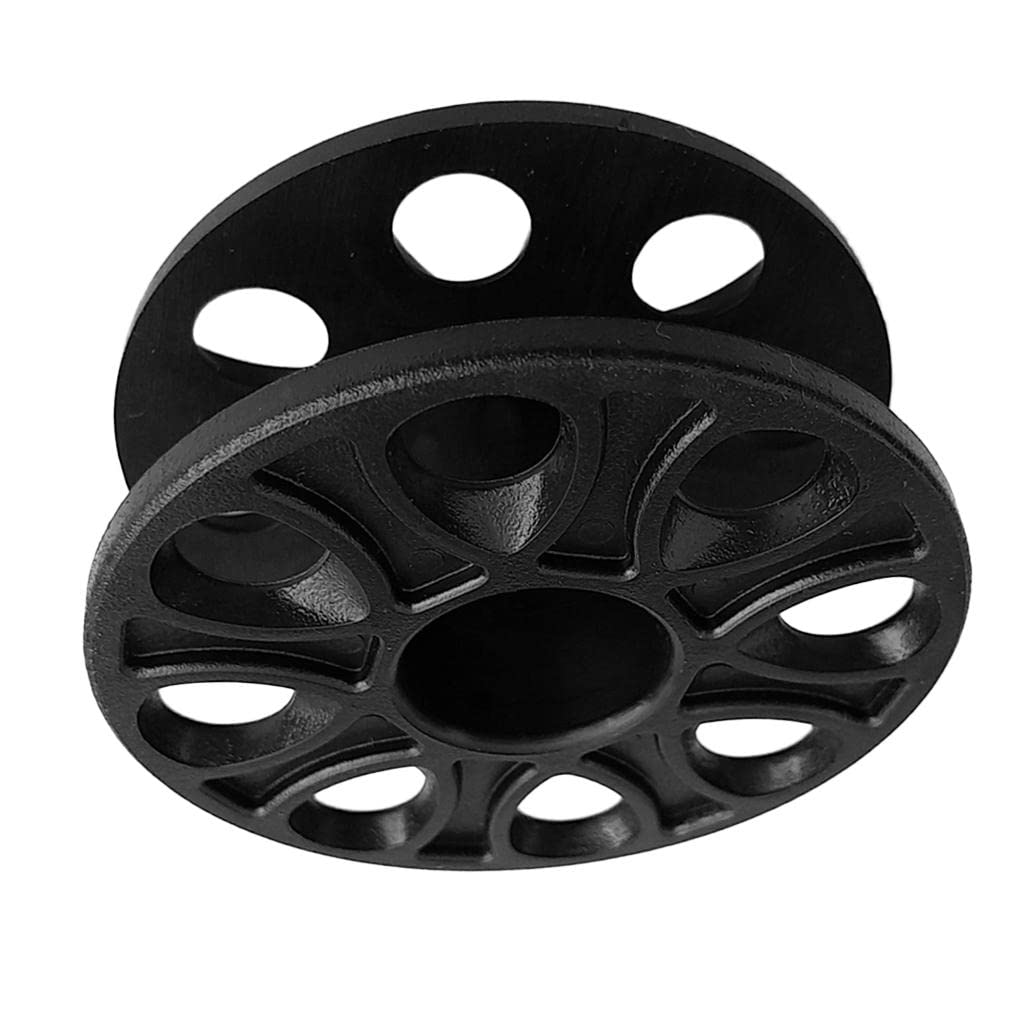 Udpoiuyt Black Plastic Wire Reel, Compact Scuba Diving Finger Reel Water Sports Guide Line Spool Equipment Multicolor(Black)