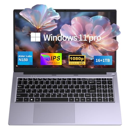 2026 Windows 11 Pro Traditional Laptop Computer 16GB RAM 1TB SSD for Business Office Student School College 15.6 FHD IPS Display Lightweight Portable with Office 365 4H Battery 3.5 lbs