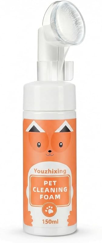 Limpador de Patas para Cães e Gatos com Espuma, Escova de Silicone e Extrato de Rosa youzhixing, 150 mL