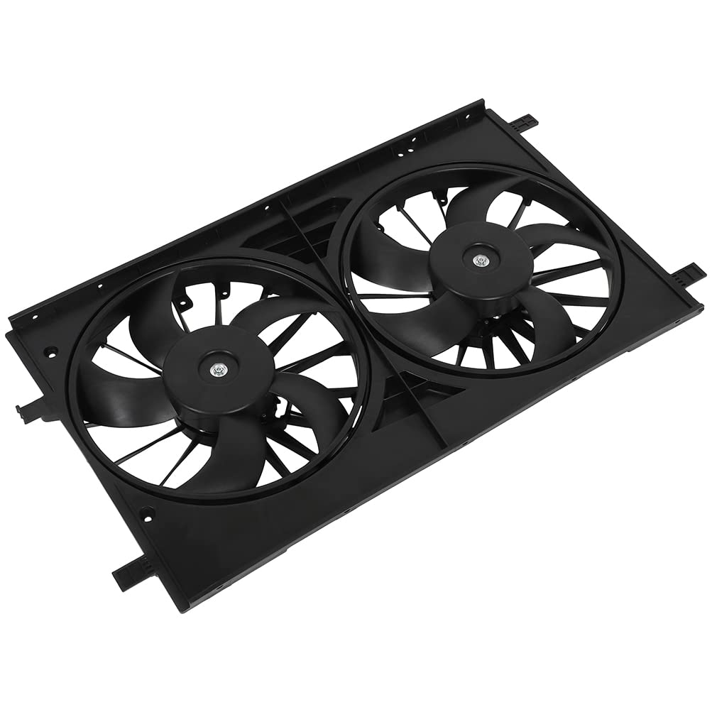 ANAPRT 621570 Dual Radiator Condenser Cooling Fan Fit for 2011-2014 for Chrysler 200 2007-2010 for Chrysler for Sebring 2008-2014 for Dodge for Avenger 2007-2012 for Dodge for Caliber