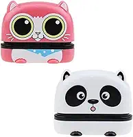 Carimbo de nome personalizado, nome personalizado para roupas de estudante de bebê capítulo dos desenhos animados selo infantil bonito para crianças, carimbo de lavagem à prova d'água não desbotado 4 estilos de animais (2 Pacote 02)