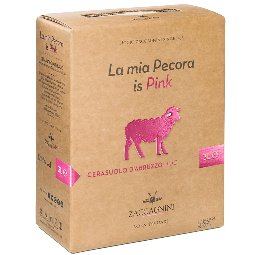 ZACCAGNINI BAG IN BOX LA MIA PECORA IS PINK CERASUOLO D'ABRUZZO DOC 3 LT