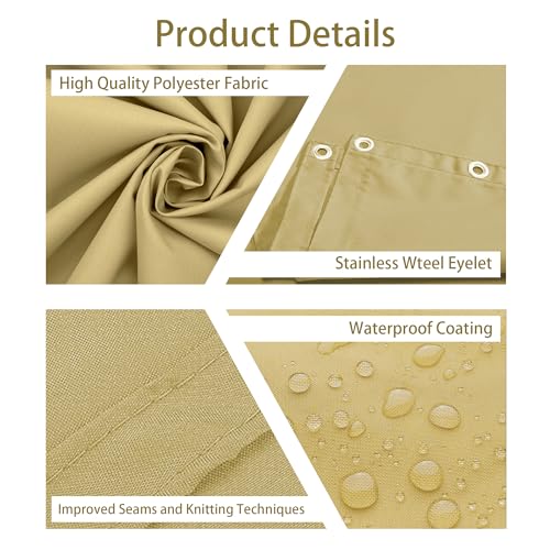 Voiles d'ombrage de balcon 50x180 cm pour ombrager une terrasse ou un patio avec oeillets - 6