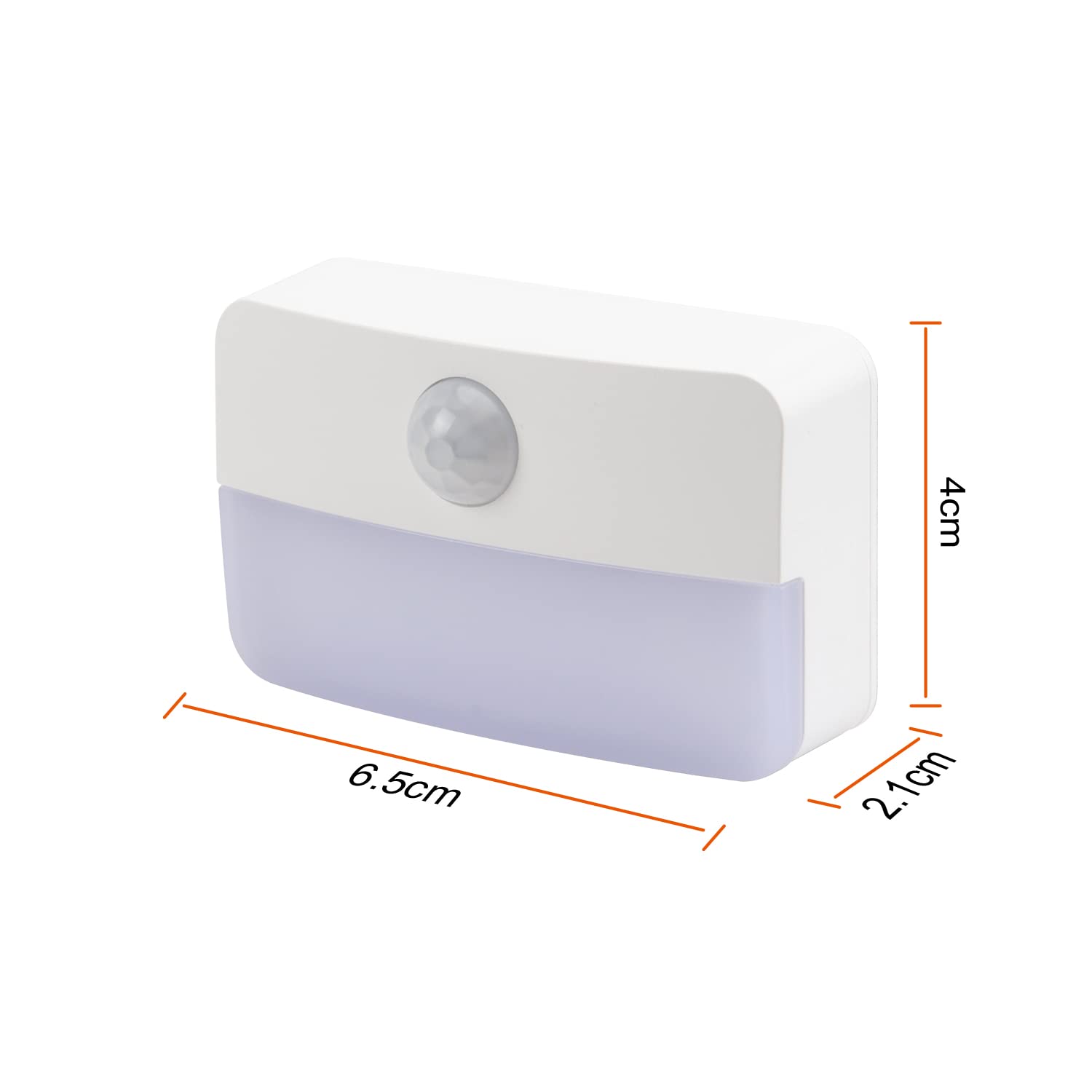 EXTRASTAR Set di 2 luci notturne a LED con sensore di movimento, 3 modalità 6500 K, luce notturna per bambini, per camera da letto, cucina, corridoio, scala, soggiorno, non dimmerabile