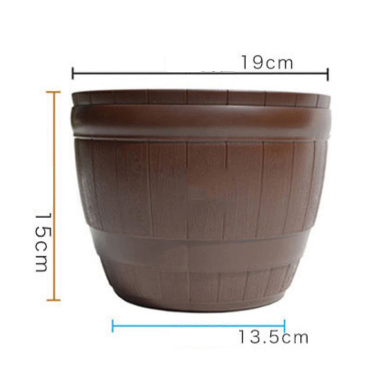 HASMI Jardiniere Balcon Jardinière Suspendue avec drainant Plug Rond en Plastique résine chaîne Panier Suspendu planteur de Fleurs Pots extérieurs Pot Suspendu Plante Interieur