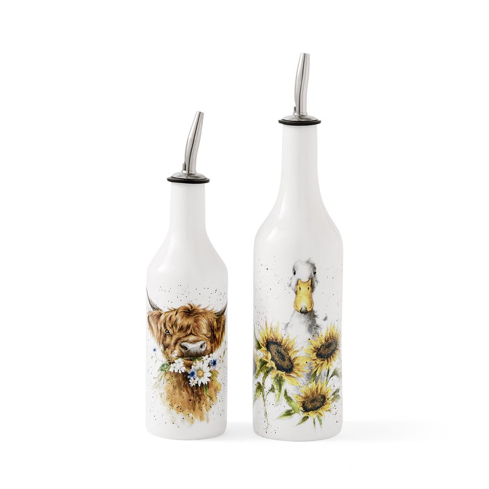 Wrendale Designs Weiß Royal Worcester Wrendale Deigns Oil And Vinegar Set Cow And Duck