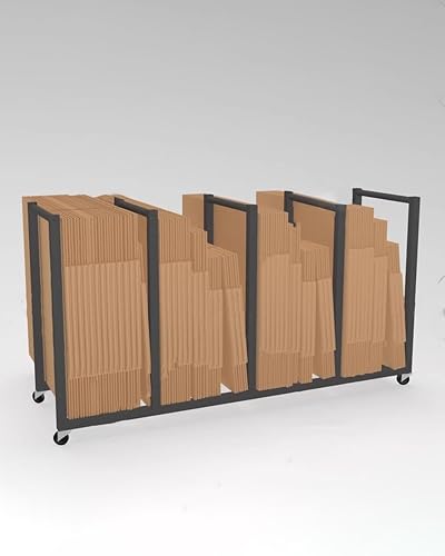 Carton Stockage Chariot Support de Chariot Commercial en Carton avec