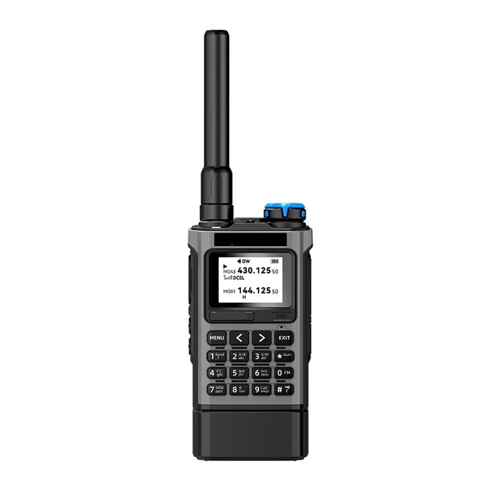 Walkie talkie multibanda K1 soluciona fallos de señal con copia rápida de canales