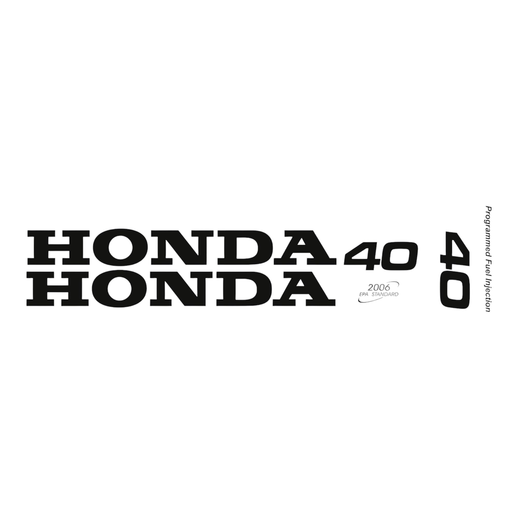 Ricambio adesivi compatibile per HONDA 40CV PROGRAMMED FUEL INJECTION 2006 EPA STANDARD