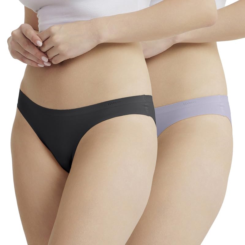 b'there Women's Modern Essentials Seamless Bikini Briefs - Lightweight, Soft, Breathable, No-Show Underwear for Everyday Comfort-Pack of 2-picture-29