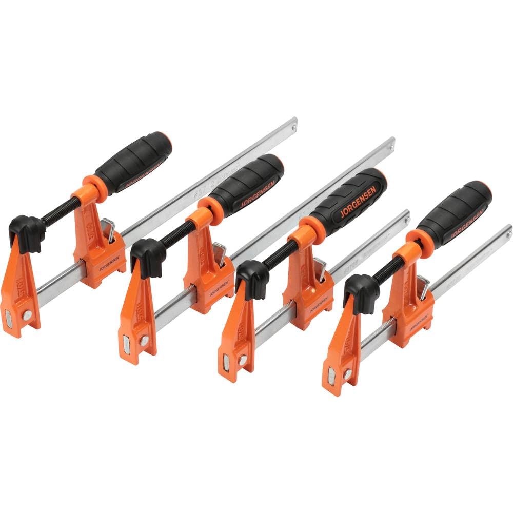 Jorgensen Juego de 4 abrazaderas de acero de peso medio (2 – 15 cm, 2 – 30 cm) 2391335 Ancho de sujeción (máx.): 30 mm Dimensiones del producto, longitud