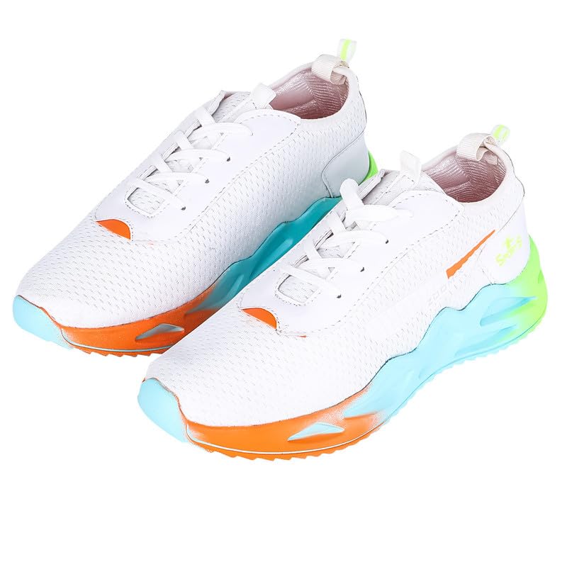 Image of Snatch Breathable Sports Shoes for Men | Lightweight PU Mesh Running & Walking Sneakers | Slip-Resistant Lace-Up Gym Shoes for Training, Gym Hair & Beard Trimmer Included