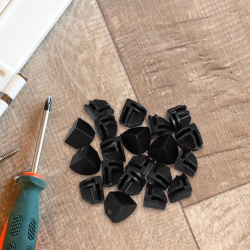 SHINEOFI 20 Stück Drahtkäfig Clips Kunststoffverbinder für Kleiderschränke und Kaninchenkäfige Stabile Eckverbinder mit Hoher Belastbarkeit Universelle Würfelaufbewahrung für Selbstgemacht