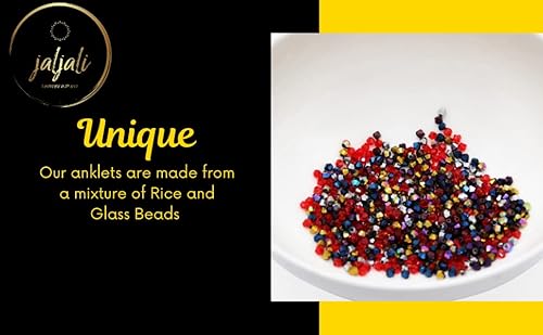 Jaljali Handmade Beaded Anklet Ankle Bracelets For Women Anklets From West Africa Beach Anklets (Blush Pink) #TOP4