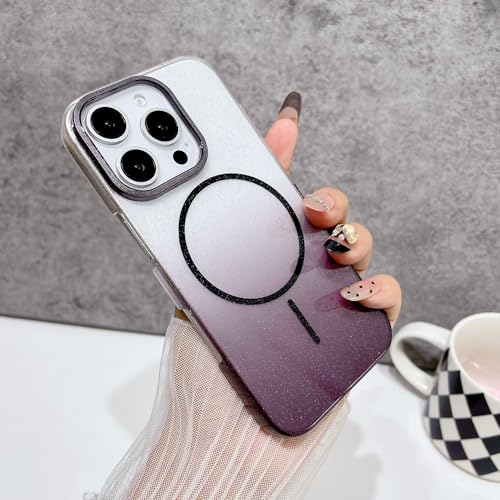 Coque rigide pour iPhone 11 Pro magnétique transparente au fini pailleté élégant