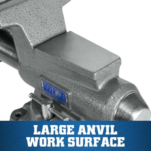Image of Wilton Mechanics Pro Bench Vise, 6-1 /2 inch Jaw Width, 6 inch Jaw Opening, 4-3 /8 inch Throat (Model 865M)