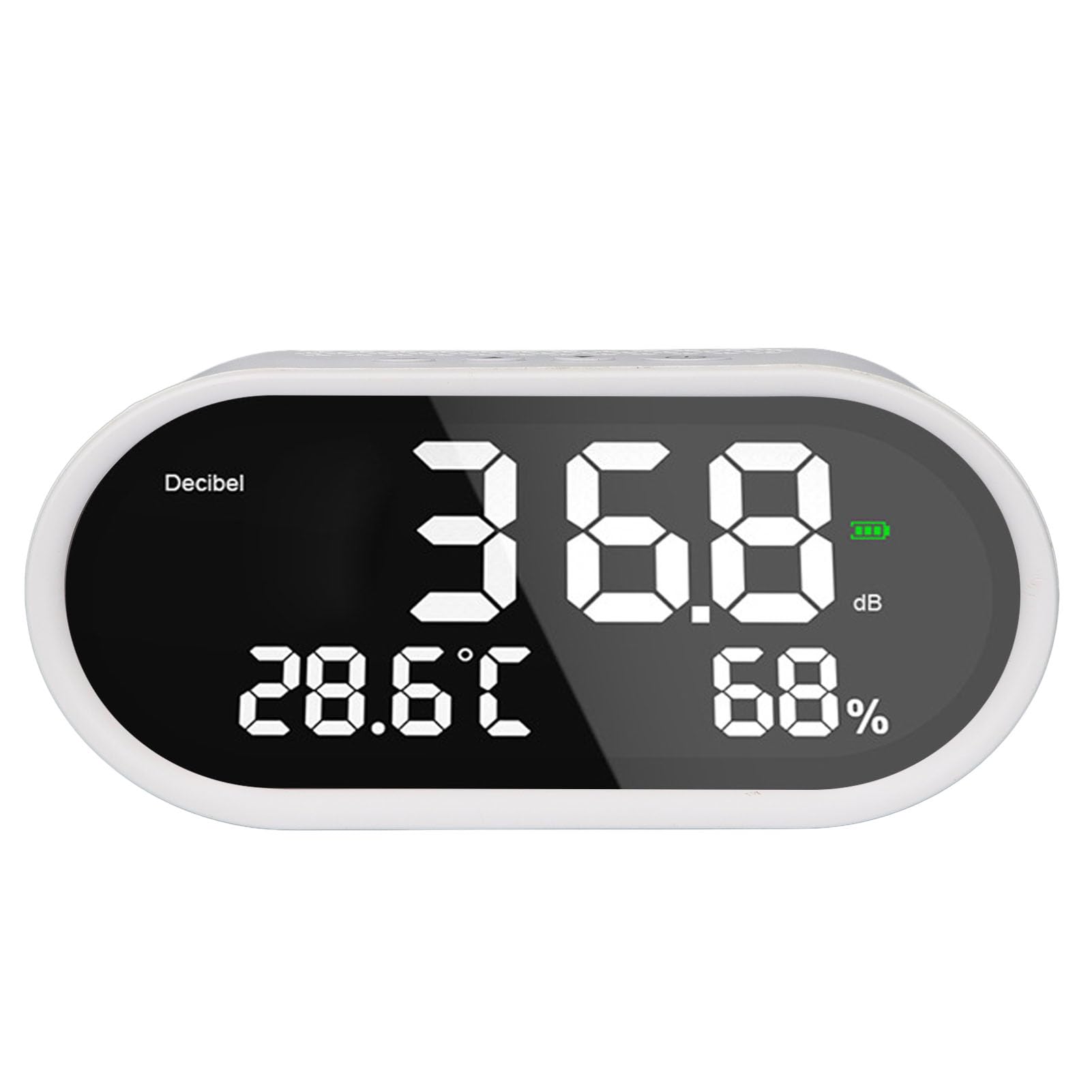 Medidor de Decibelios Digital de Alta Precisión con Pantalla LCD para el Templo del Hospital Escolar para Tomar Decisiones Informadas 1A 2A 5V USB