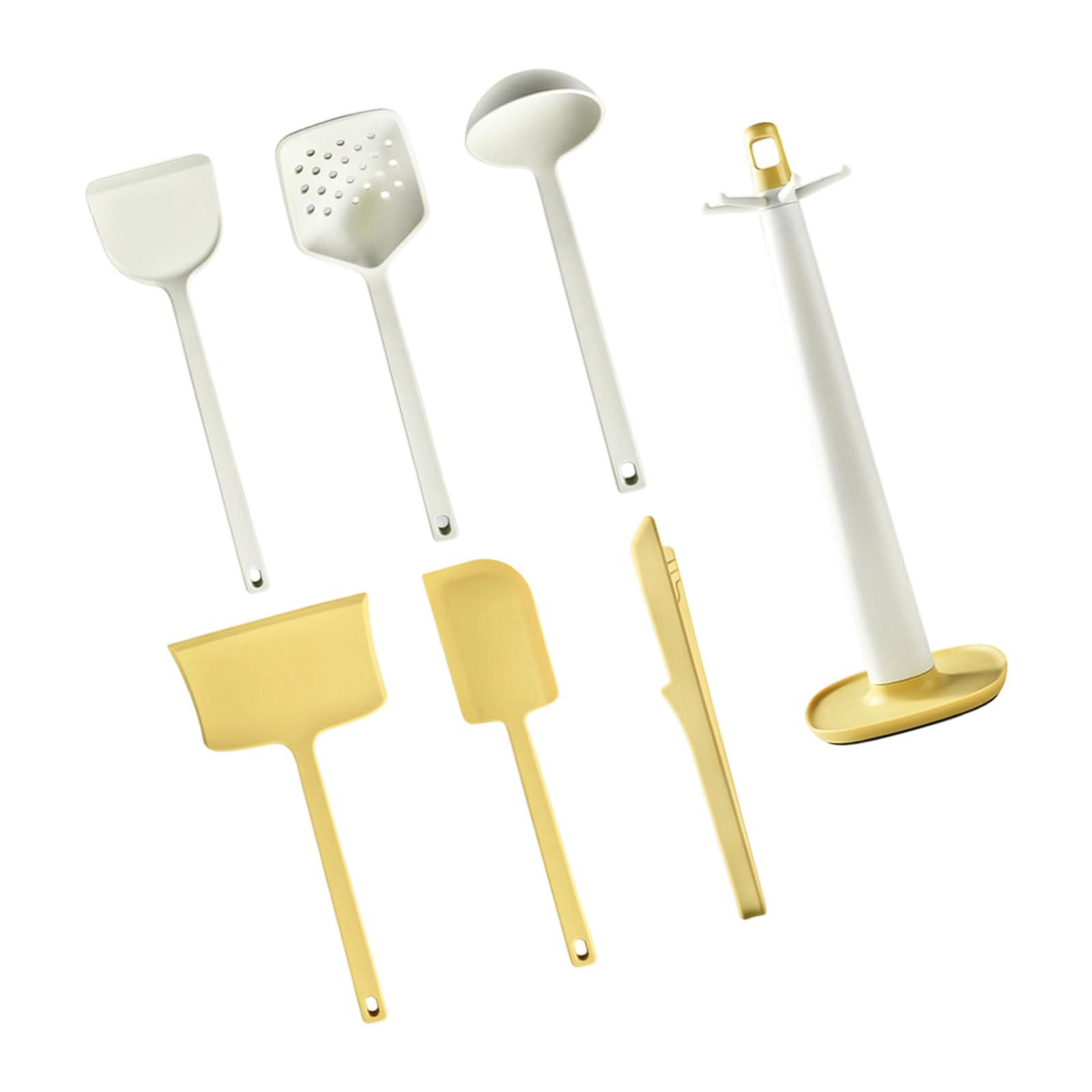 Oxxggkao Food Grade Silicone Cooking Utensils 7 Piece Featuring Comfortable Handles Dishwasher Safe Utensils