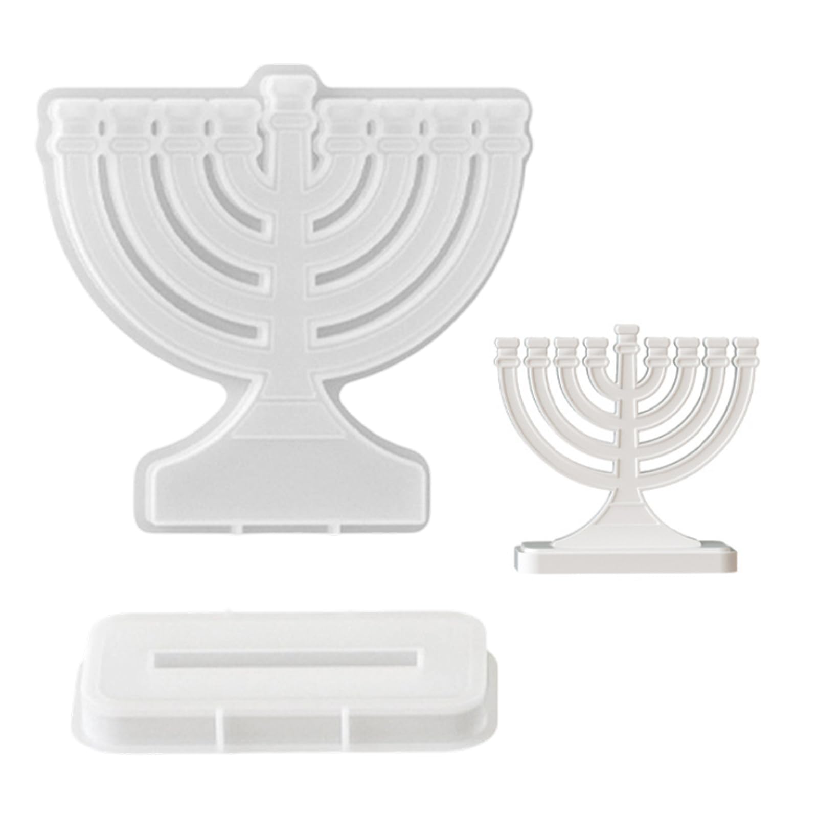 ZEPFJHE Flexible Food Grade Silicone Hanukkah Set, Branch Designs for Holiday Making Food Grade Silicone