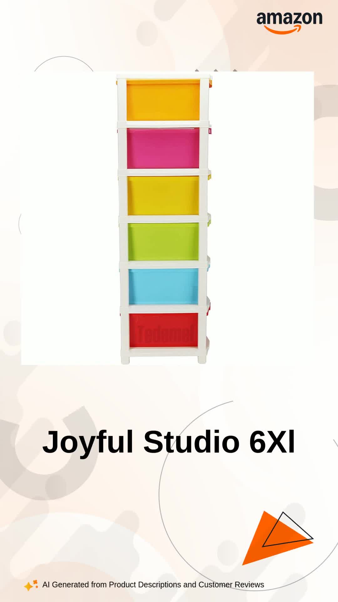 JOYFUL Studio 6Xl(Extra large), Modular Drawer made of Virgin