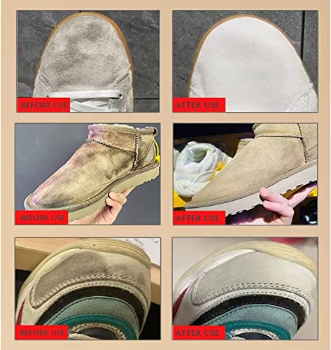 Image of Afrodite TPR Suede Shoe Cleaning Brush, Dry-Brushing for Dust Removal, Magic Silicone Wood Brush for Cleaning Suede /Nubuck /Leather Material of Shoes Bags and Clothes (1PC)